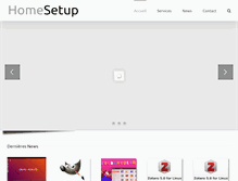 Tablet Screenshot of homesetup.net